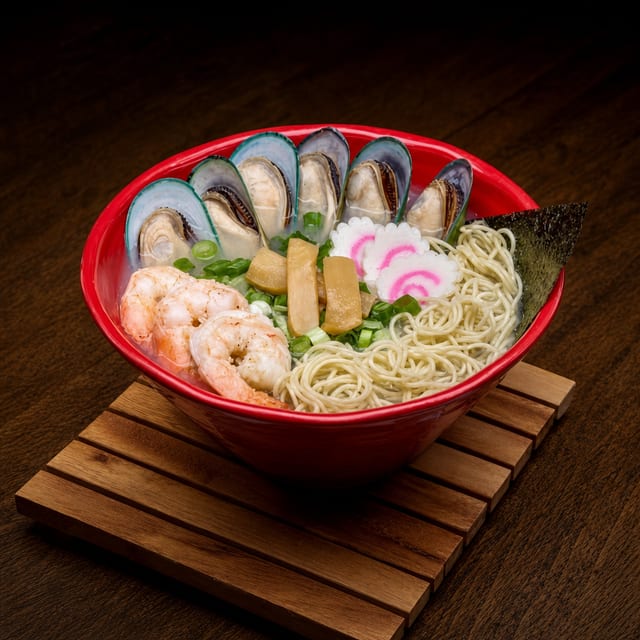 Seafood Ramen / 海鲜拉麵.